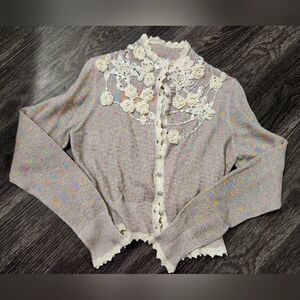 Loveshakefancy rainbow cardigan size S